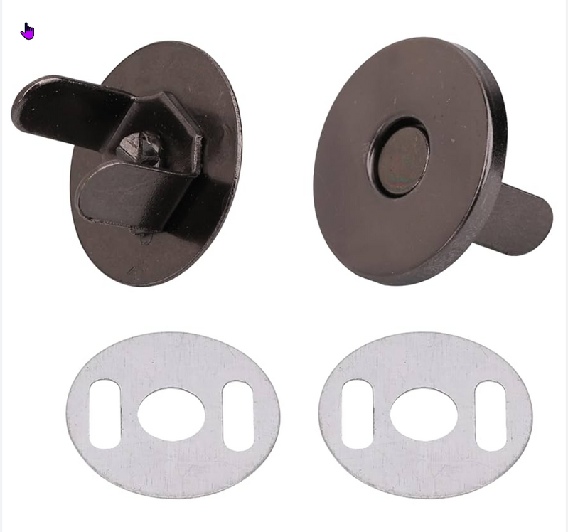 Magnetic Snaps - 18 mm () for bag making and sewing projects