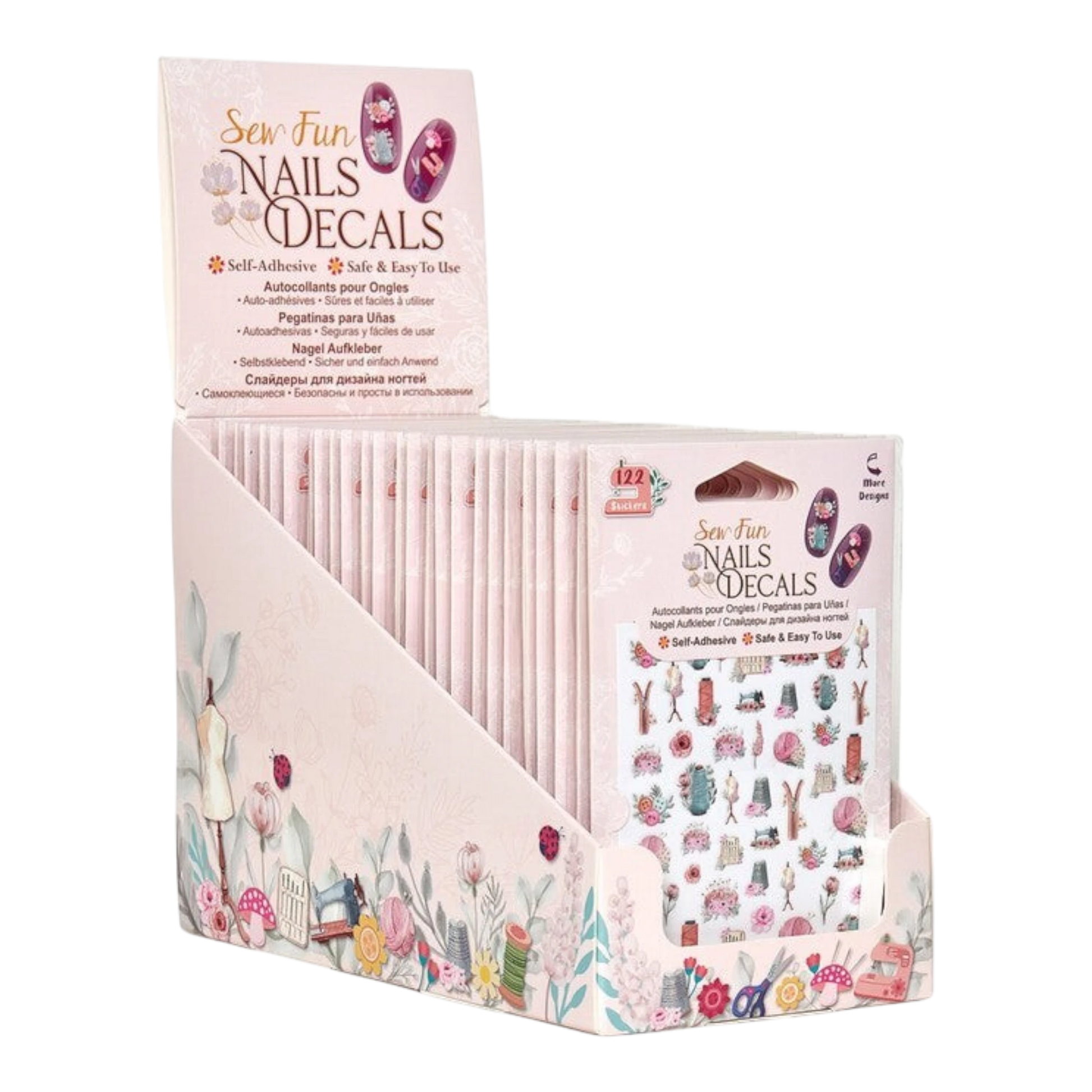 Nail Decals 2 Sheets - 122 STICKERS sewing and quilting product