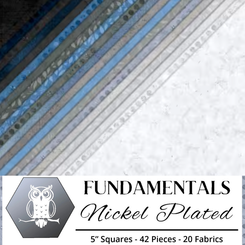 Fundamentals - Nickel 127 mm squares - 42pc sewing and quilting product