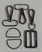 Bag Strap Hardware Kit Black for bag making and sewing projects