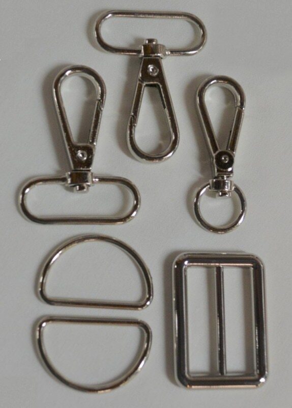 Pam Damour Bag Strap Hardware Kit - Silver