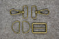 Bronze 32 mm Wide Bag Strap Hardware 5pc for bag making and sewing projects