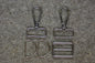 Silver 32 mm Wide Bag Strap Hardware 5pc for bag making and sewing projects