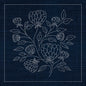 Sashiko Australian Chrysanthemum INDIGO