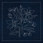 Sashiko Australian Daffodil INDIGO