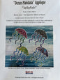 Ocean Mandala - Jellyfish / Fish Applique Pattern , quilting and craft projects