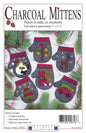 Ornament - Charcoal Mittens Pattern-6 , quilting and craft projects