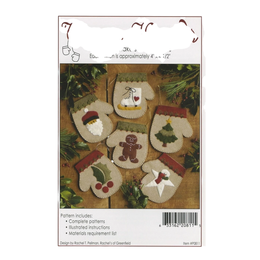 Ornament - Warm Hands Pattern-6 , quilting and craft projects