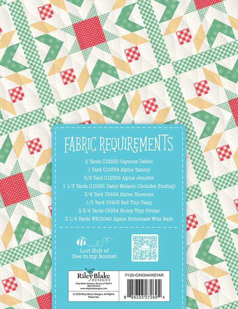 Lori Holt Gingham STAR Quilt Pattern , quilting and craft projects