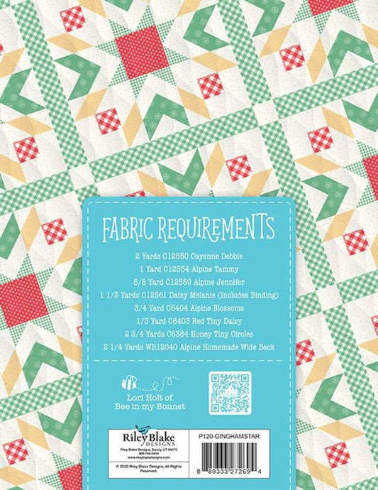 Lori Holt Gingham STAR Quilt Pattern , quilting and craft projects