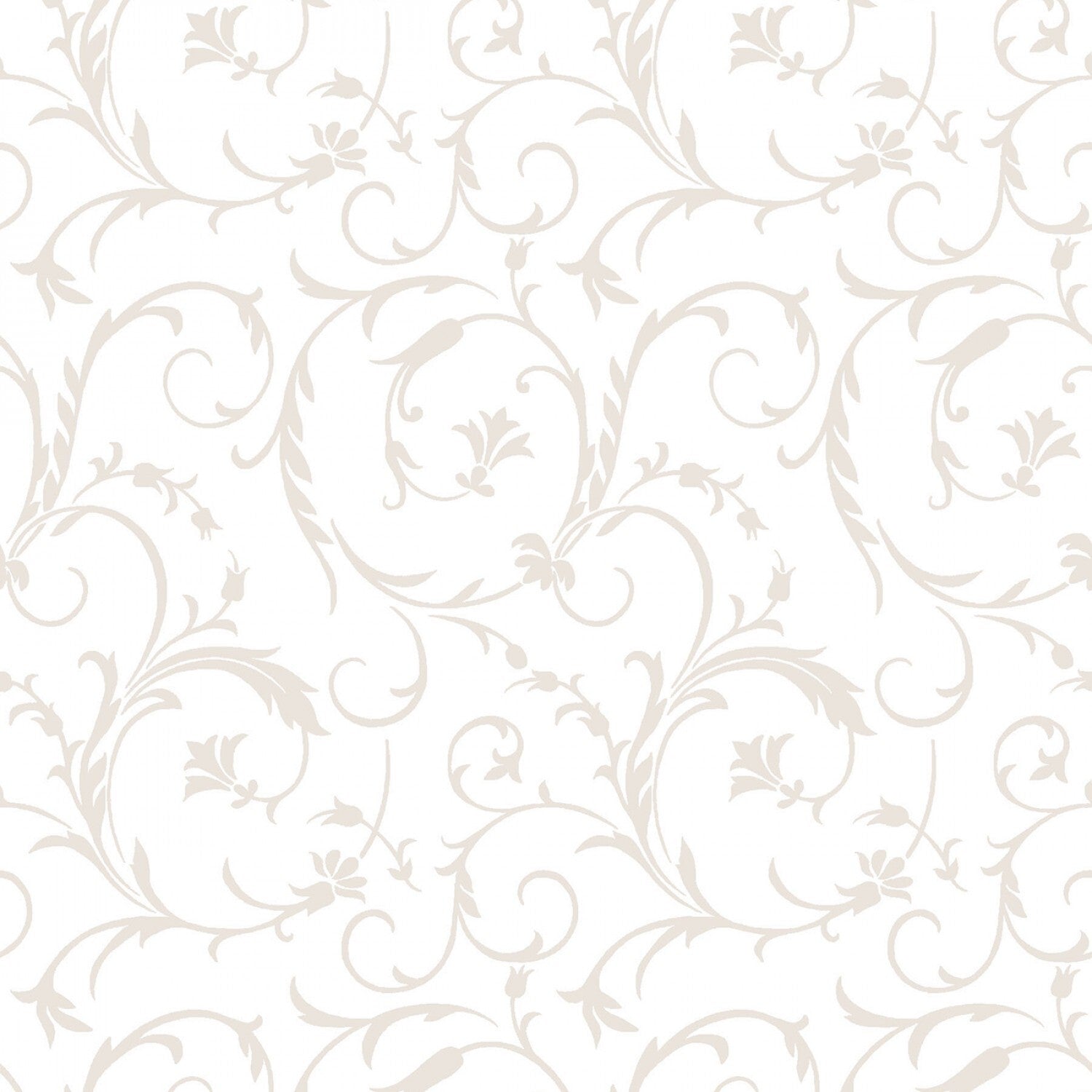 Pearl on Ultra White Scroll Texture sewing and quilting product