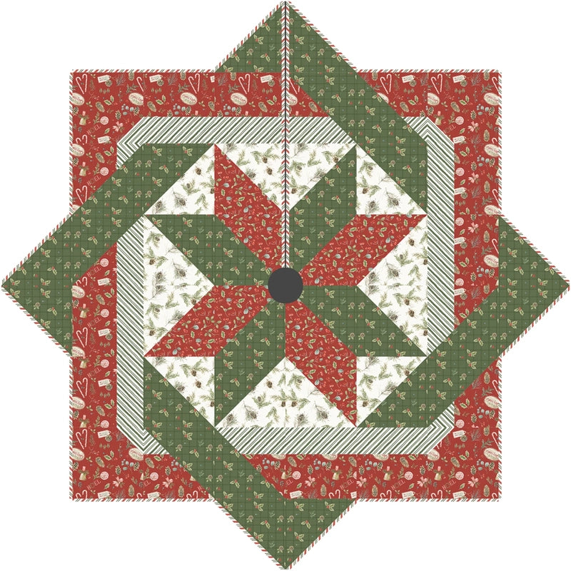 Quiltscapes Star Weave Tree Skirt Pattern , quilting and craft projects