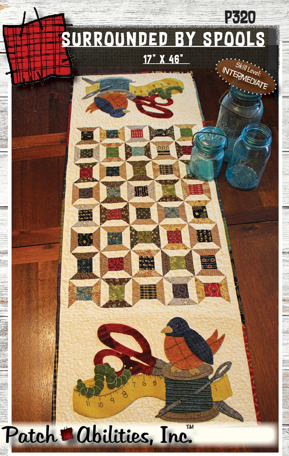 Surrounded by Spools Table Runner