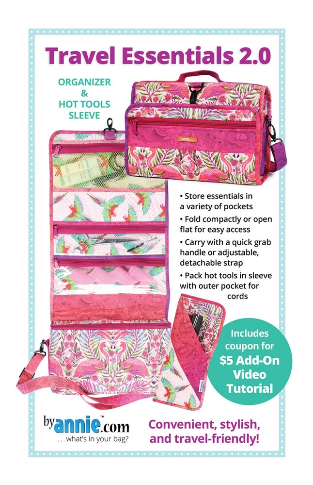 Travel Essentials 2.0 Pattern , quilting and craft projects