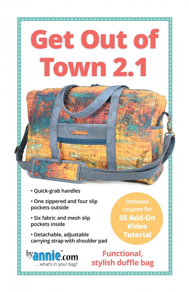 Get Out Of Town Duffle 2.1 Pattern , quilting and craft projects
