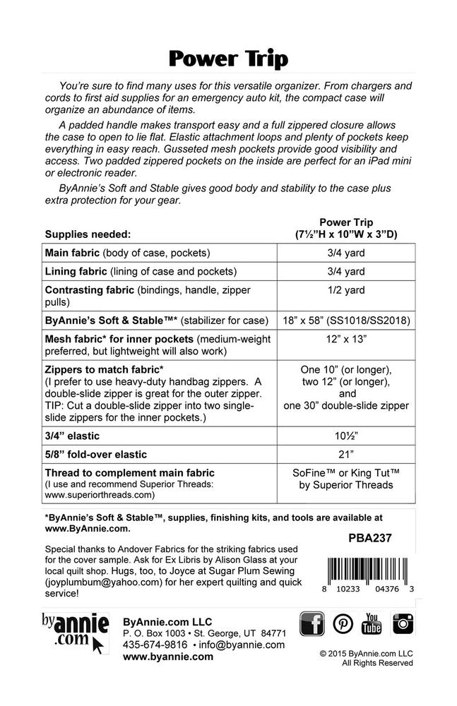 Power Trip Pattern , quilting and craft projects