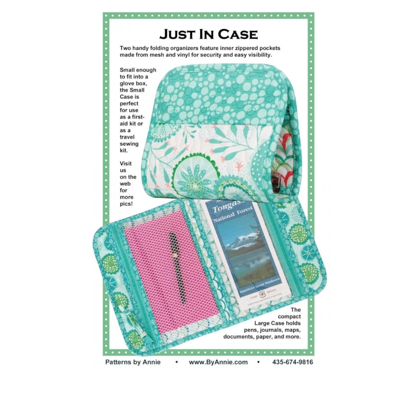 Just In Case Organiser Pattern , quilting and craft projects