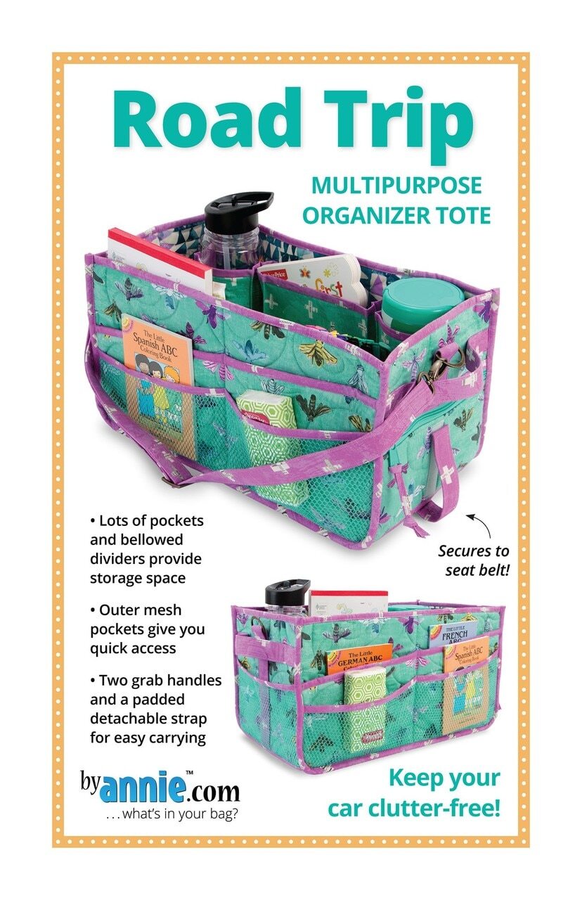 Road Trip Organiser Tote Pattern , quilting and craft projects