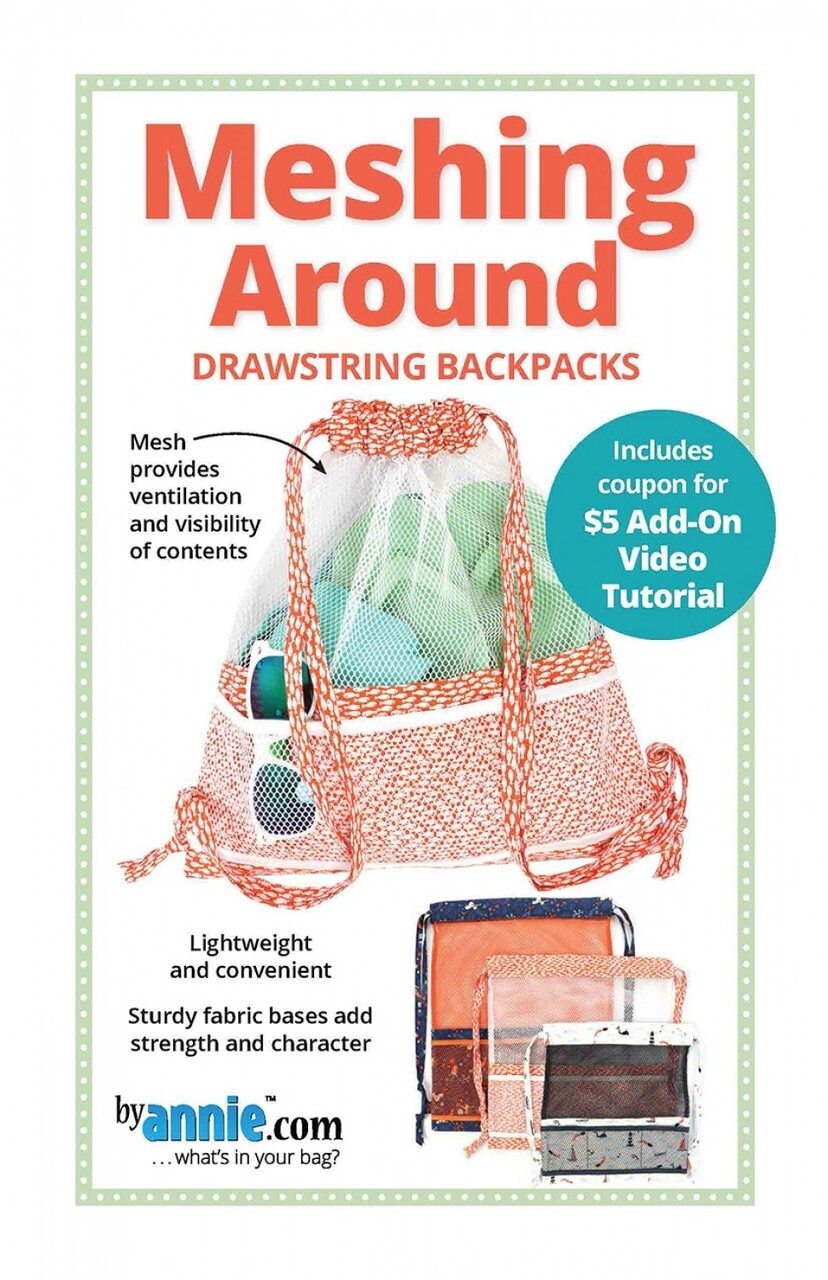 Meshing Around Bag Pattern for bag making, sewing and creative projects
