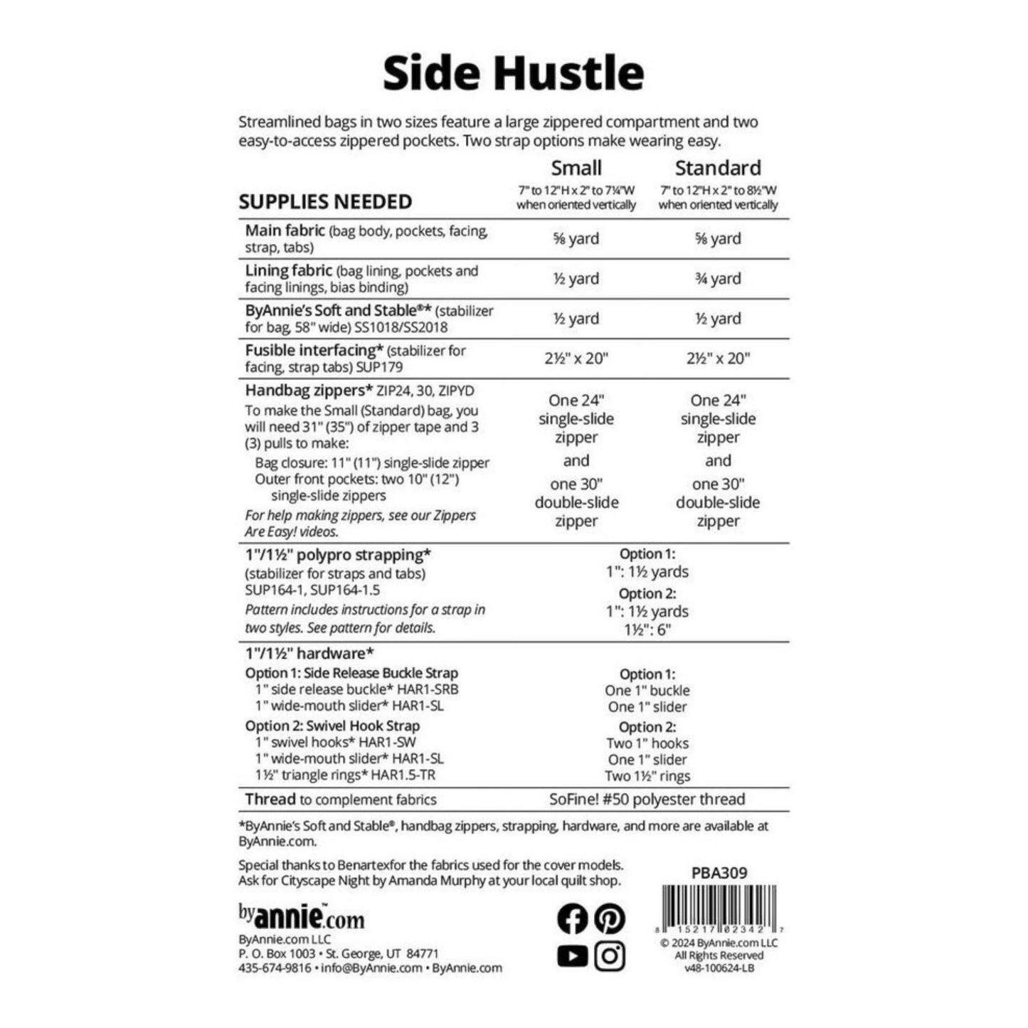 Side Hustle Pattern , quilting and craft projects