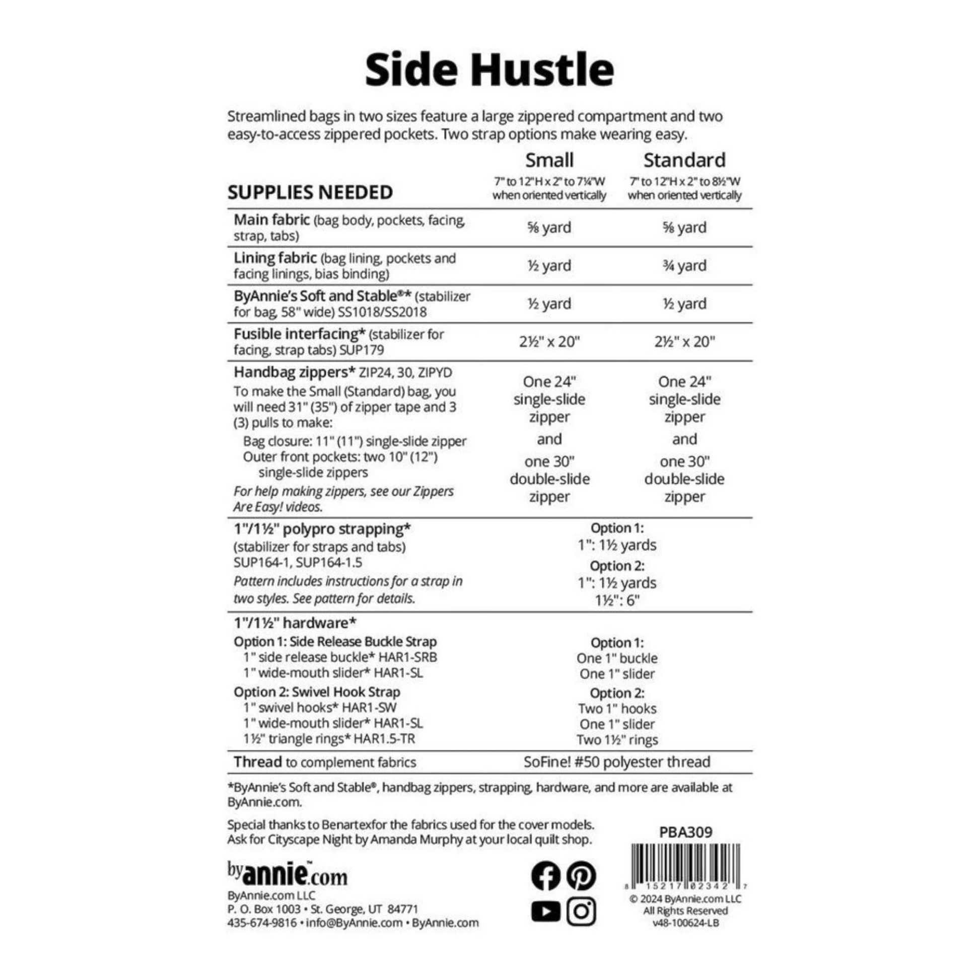 Side Hustle Pattern , quilting and craft projects