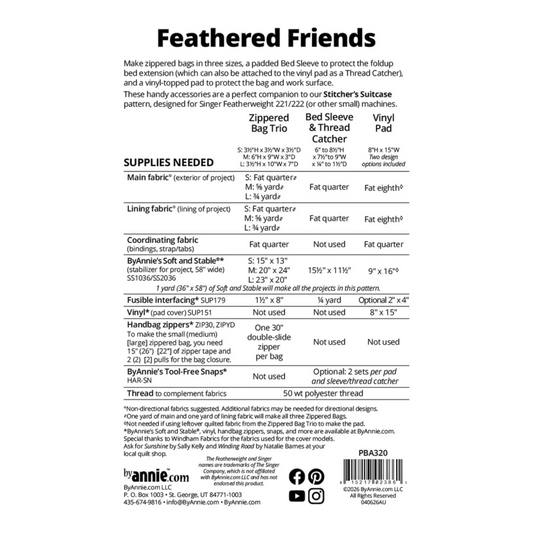 Feathered Friends Bag Pattern