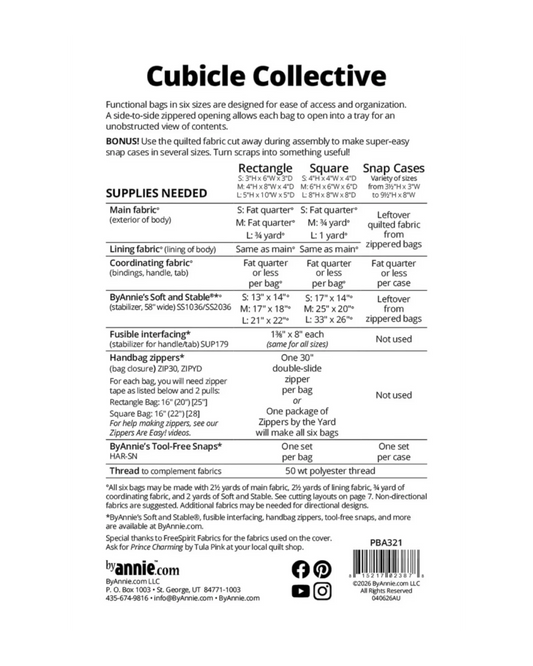 Cubicle Collective Bag Pattern