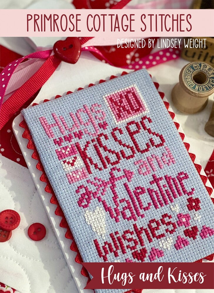 Hugs and Kisses Cross Stitch Pattern , quilting and craft projects