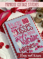 Hugs and Kisses Cross Stitch Pattern , quilting and craft projects