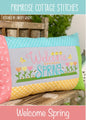 Welcome Spring Cross Stitch Pattern for bag making and sewing projects