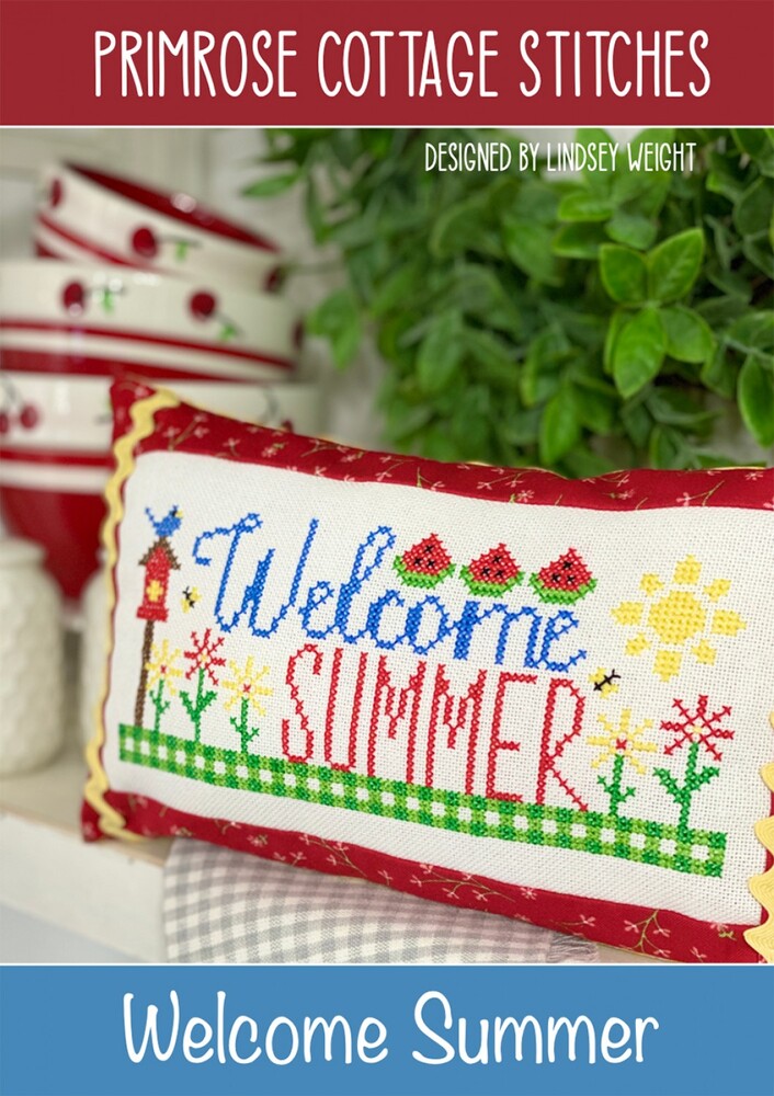 Welcome Summer Cross Stitch Pattern , quilting and craft projects