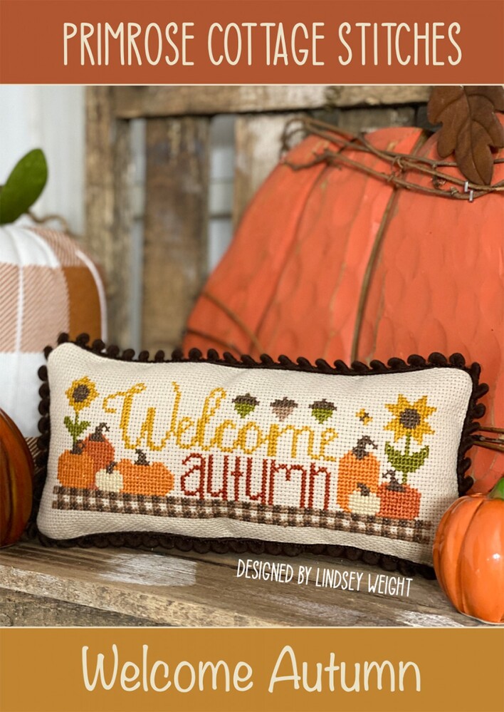 Welcome Autumn Cross Stitch Pattern , quilting and craft projects