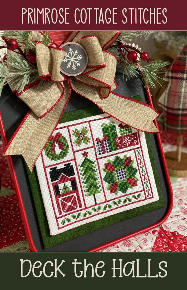 Deck the Halls Cross Stitch Pattern , quilting and craft projects
