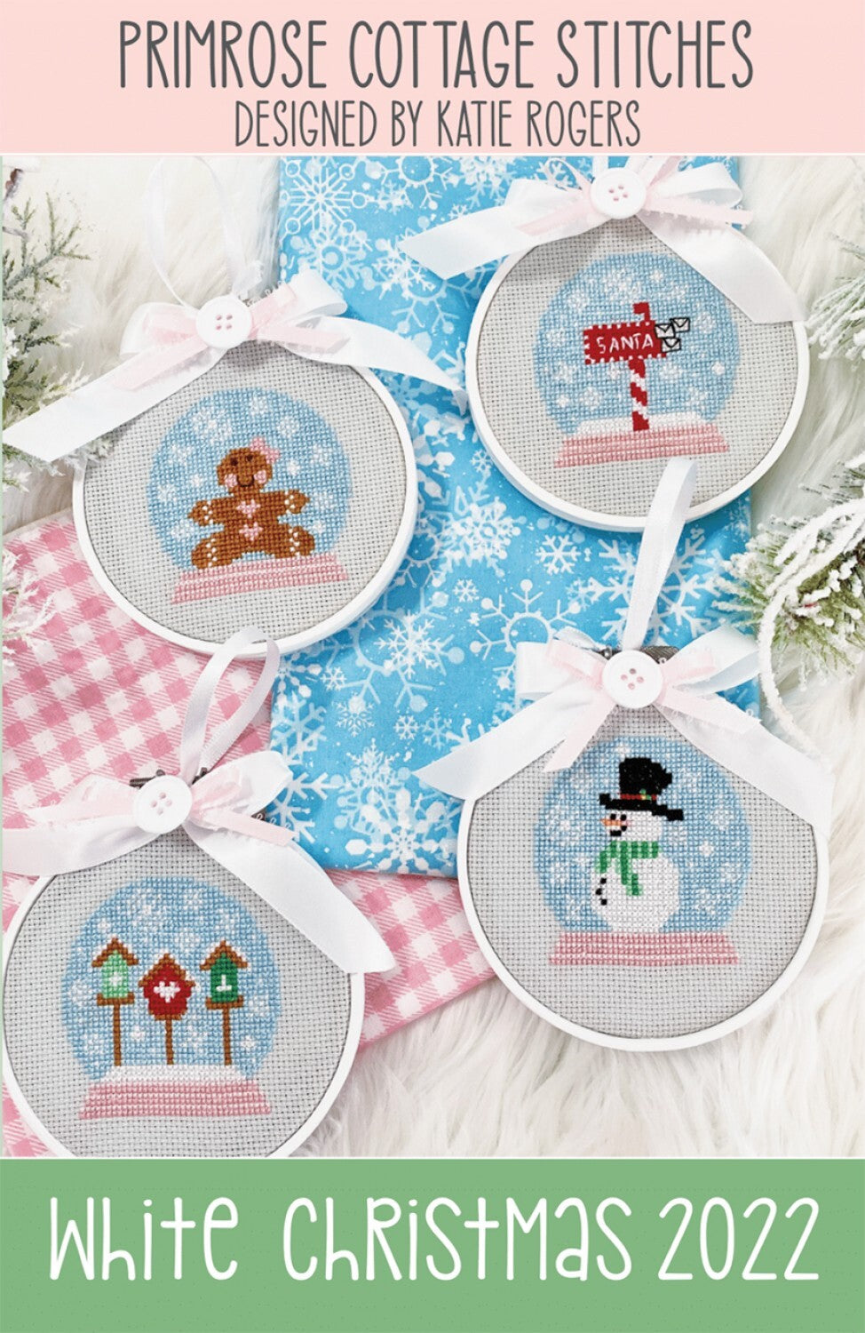 White Christmas 2022 Cross Stitch Pattern , quilting and craft projects