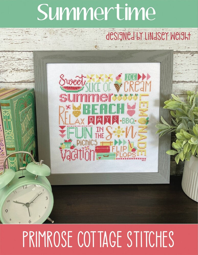 Summertime Cross Stitch Pattern , quilting and craft projects