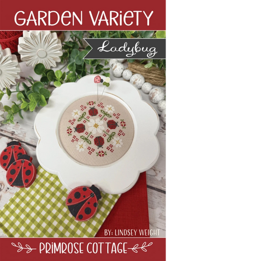 Garden Variety Ladybug Cross Stitch Pattern