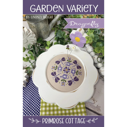 Garden Variety Dragonfly Cross Stitch Pattern