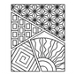 Sashiko Sampler Stencil 203 mm x 254 mm , piecing and stitching