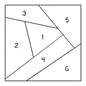 Quilt Stencil Crazy Quilt 1 203 mm for precise cutting, marking and patchwork