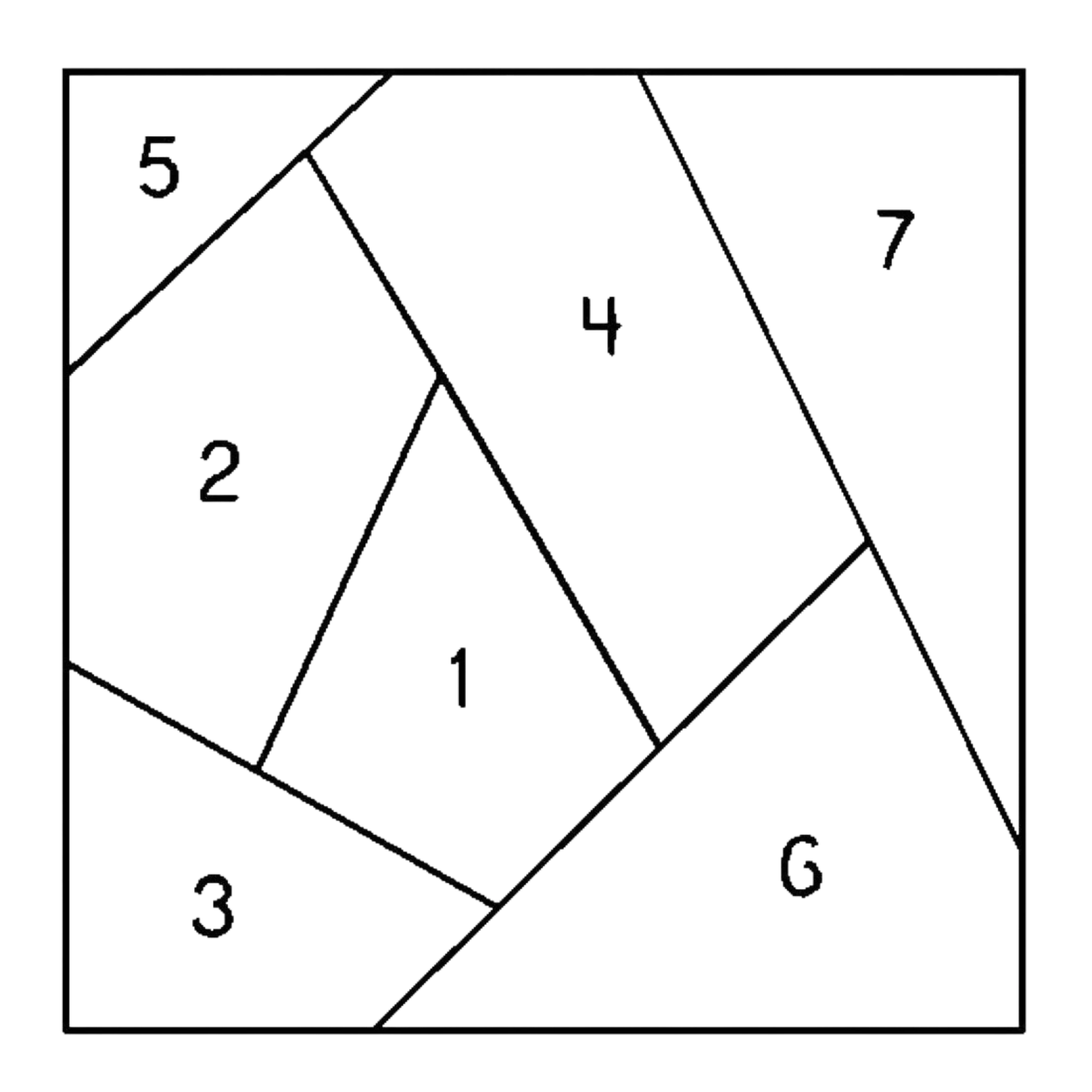 Quilt Stencil Crazy Quilt 3 203 mm for precise cutting, marking and patchwork
