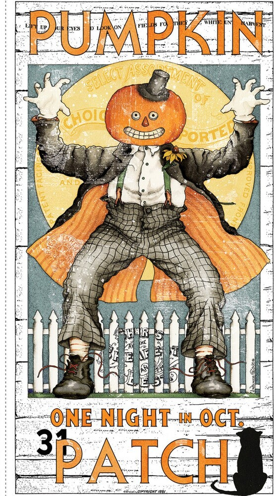 Pumpkin Patch - Pumpkin Poster Main Panel for garment repair, mending and sewing projects