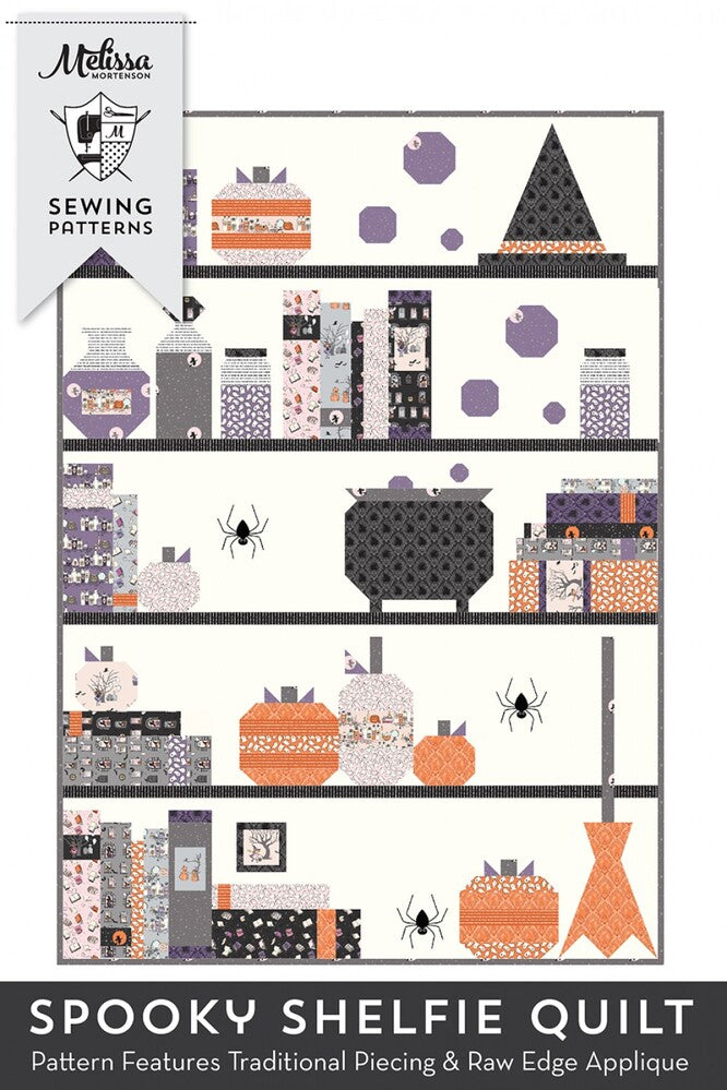Spooky Shelfie Quilt Pattern , quilting and craft projects