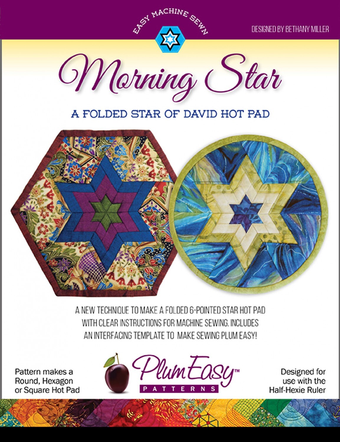 Morning Star Hot Pad Pattern , quilting and craft projects