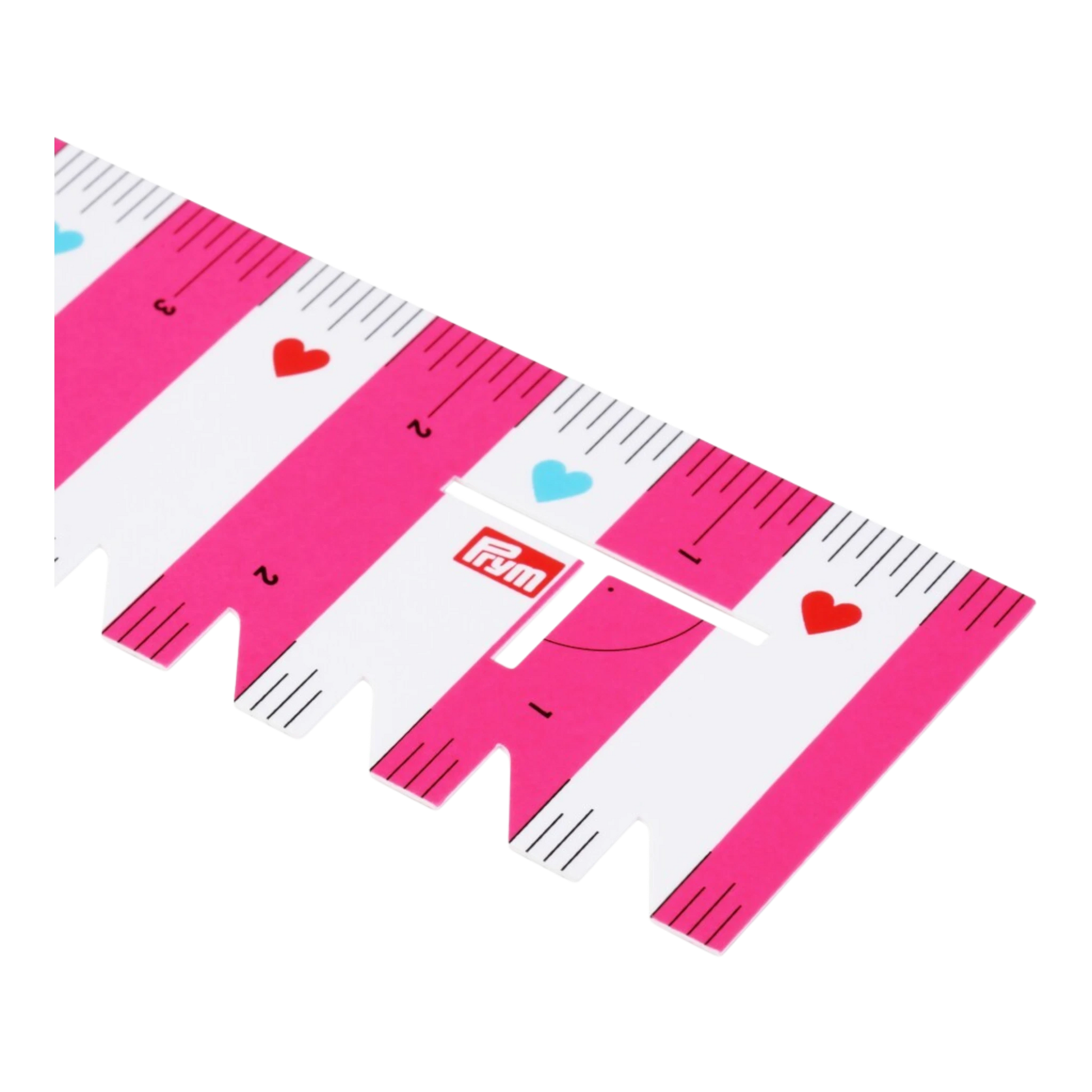 Prym Love Ruler Pink for precise cutting, marking and patchwork