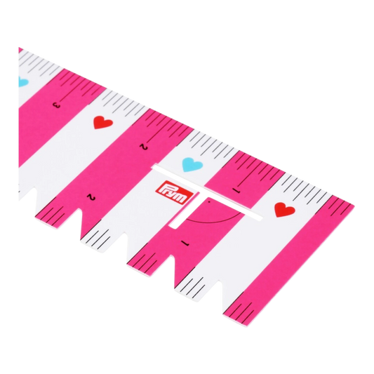 Prym Love Ruler Pink for precise cutting, marking and patchwork