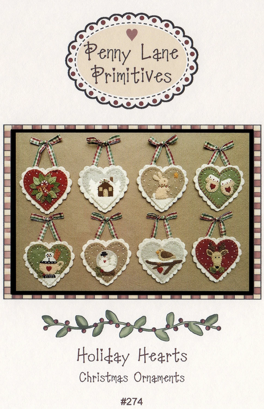 Holiday Hearts Pattern , quilting and craft projects