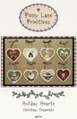 Holiday Hearts Pattern , quilting and craft projects