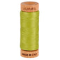 Aurifil Mako 80wt Cotton Thread Solid Light Leaf Green for patchwork, quilting and sewing