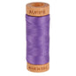 Aurifil Mako 80wt Cotton Thread Solid Dusty Lavender for patchwork, quilting and sewing