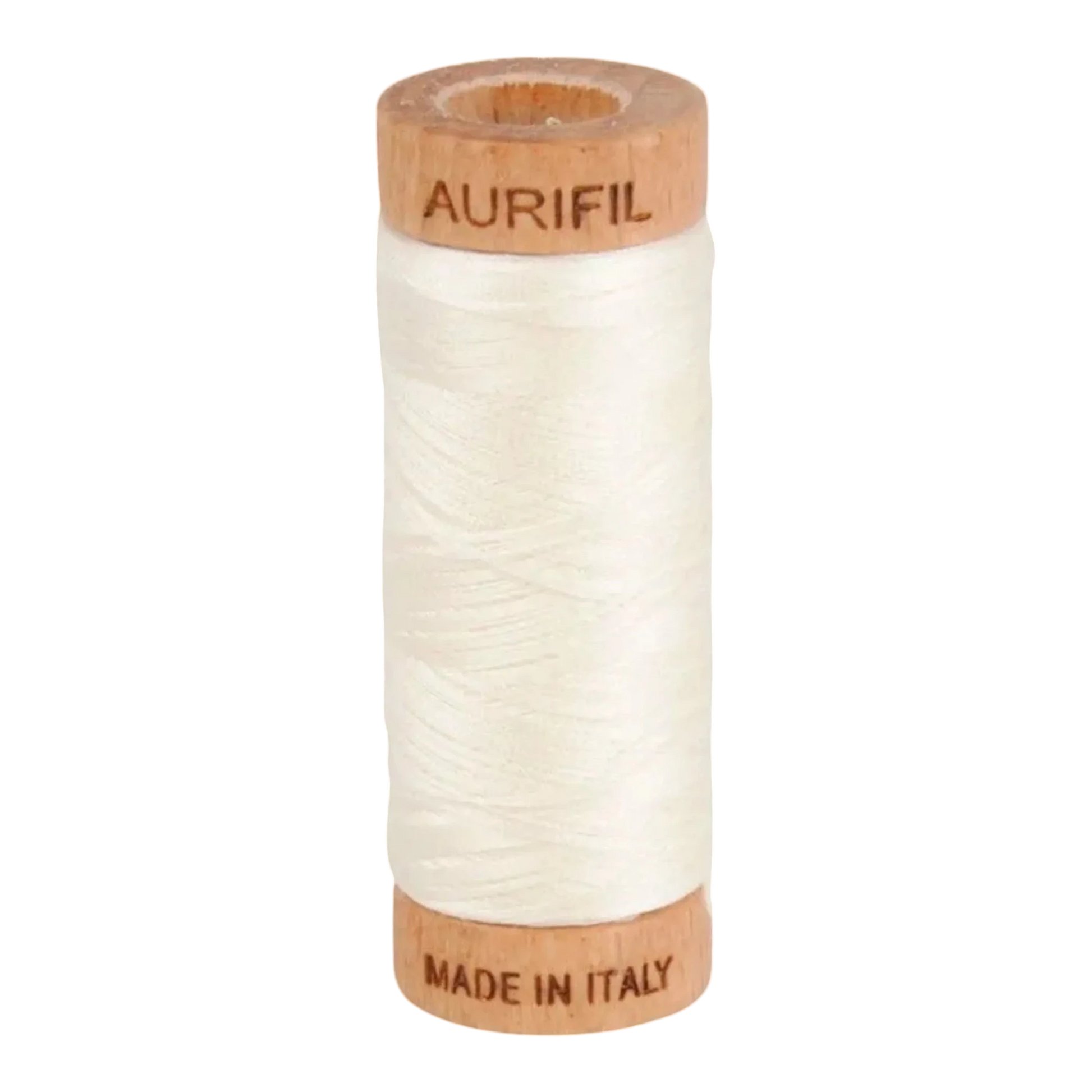 Aurifil Mako 80wt Cotton Thread Solid Chalk for patchwork, quilting and sewing